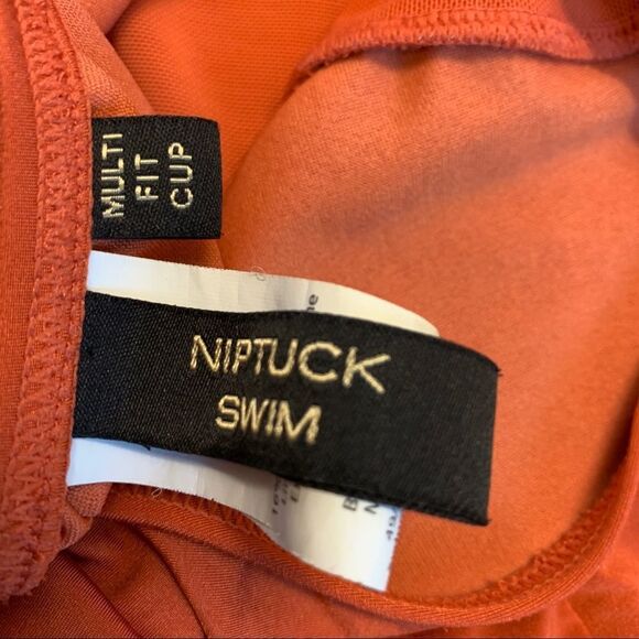 Niptuk Laceup one piece swimsuit burnt orange Sz CAN12/US10 - Picture 3 of 8